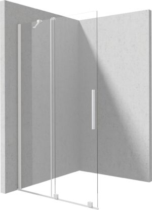 Ścianka prysznicowa walk-in – przesuwna 120x195 cm bianco KTJ_A32R Deante Prizma
