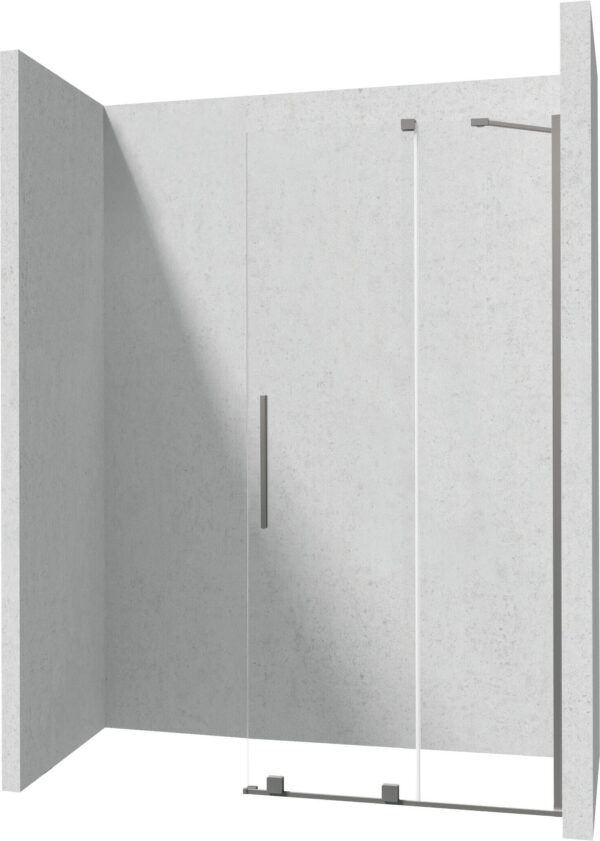 Zdjęcie Ścianka prysznicowa walk-in – przesuwna 100×195 cm titanium KTJ_D30R Deante Prizma