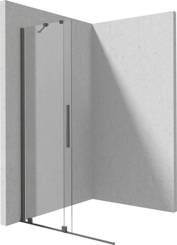 Zdjęcie Ścianka prysznicowa walk-in – przesuwna 90×195 cm titanium KTJ_D39R Deante Prizma