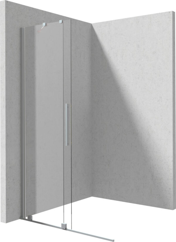 Zdjęcie Ścianka prysznicowa walk-in – przesuwna 90×195 cm stal szczotkowana KTJ_F39R Deante Prizma