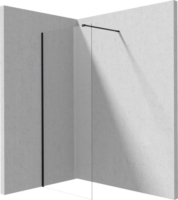 Zdjęcie Ścianka prysznicowa walk-in 90×195 cm nero KTJ_N39P Deante Prizma