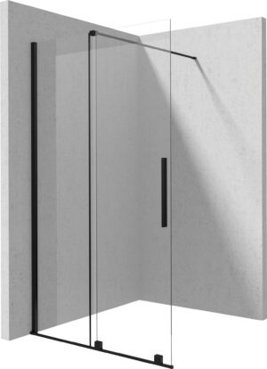 Ścianka prysznicowa walk-in – przesuwna 120x195 cm nero KTJ_N32R Deante Prizma