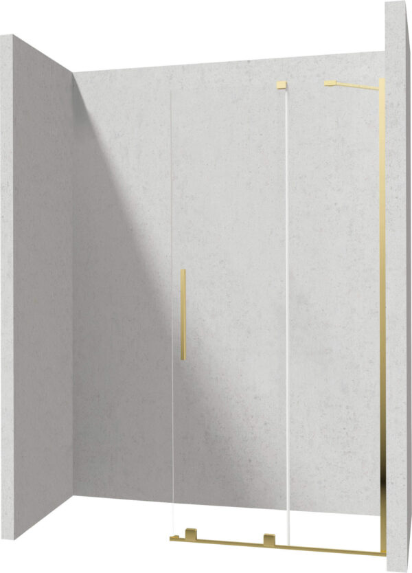 Zdjęcie Ścianka prysznicowa walk-in – przesuwna 120×195 cm złoty KTJ_Z32R Deante Prizma