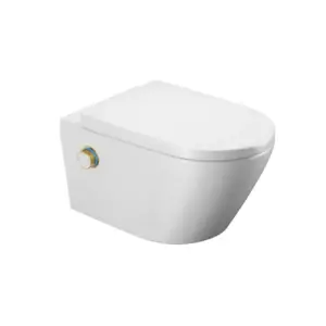 Zestaw - Toaleta myjąca Dakota D2 + przycisk sterujący złoty Excellent