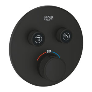 Bateria termostatyczna do obsługi dwóch wyjść wody phantom black 29507KF0 GROHE Grohetherm Smartcontrol