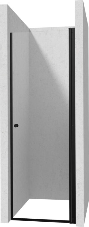 Drzwi prysznicowe 90 cm wahadłowe czarny mat KTSWN41P Deante Kerria Plus