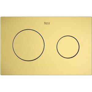 Przycisk podwójny spłukujący do WC złoto szczotkowane A8901890VA Roca PL10 One